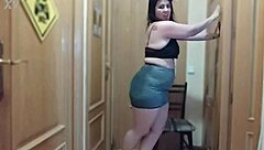 I watch this milf dancing and stripping her big ass for me in personal show