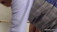 Frisky girl feels brutal bdsm in ass hole asylum with licking and sucking