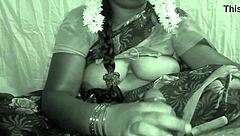 My beautiful Indian servant aunty gives me an amazing blowjob in the dorm.