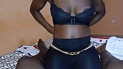 Ebony slimthick fucks good with tight pussy.