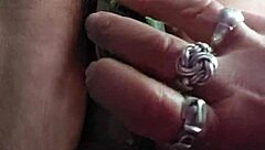 Oma fucks pussy with cucumber 😏