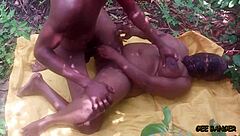 ebony babe gets banged in soft doggy style with blowjob and riding in amateur latina scene