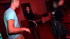 Teen students having fun at a sex party in the bedroom