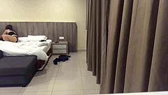 Hidden cam catches cheating asian slut riding