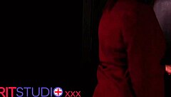 Student sucks cock at the gloryhole.