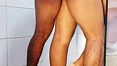 First bathroom fuck with roommate