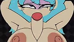 Sky finally gets titty fuck and blowjob with monster cock