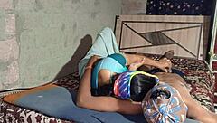 Desi Bhabhi Dominates Husband In Bathroom!