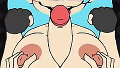 Sky finally gets titty fuck and blowjob with monster cock