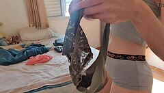 hot latina shows her wet ass