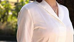 Cheating Housewife Gets Creampie After Masturbation