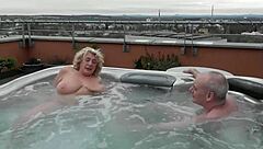 Descriptive Title with Huge Tits and Wet Pussy in Outdoor Pool Fucking