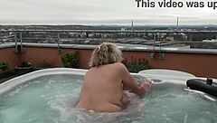 Descriptive Title with Huge Tits and Wet Pussy in Outdoor Pool Fucking
