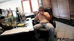 i'm the busty maid getting sloppy cum on my tits