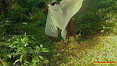 Naughty ex girlfriend fucked outdoors in bush