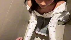 Wow, 18-year-old Asian girl sucked me in restroom!