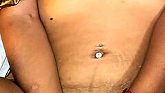 In this scene, the housewife gives a slutty handjob and dick rub to her husband, leading to a cum shot.