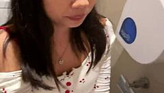 Wow, 18-year-old Asian girl sucked me in restroom!