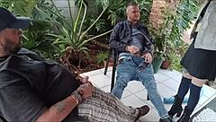 Horny stepbrother fucks virgin stepsister as friend cums on boobs