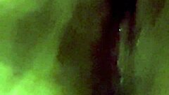 BBW playing with vibrator outdoors at campsite?