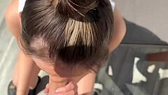 He Is Punishing My Mouth With His Monster Cock, Making Me Suck It Deep While He Grabs My Natural Tits