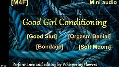 m4f good girl conditioning with bondage and orgasm