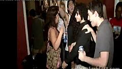 at the university party, a hot babe gets fucked hardcore at the billiard table