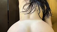 Fresh from shower, ready for doggystyle?