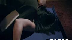 Bratty hollywood actress casey calvert loses sex bet with stuntman