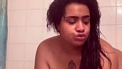 Pornstar Shows Fresh Face And Bare Ass While Masturbating In Shower