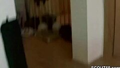 He catches his stepsister in the bath and fucks her hard