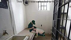 Real police officer FUCKING prisoner in kinky humiliation, deepthroat monster cock, video leaks.
