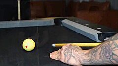 Mariana Martix Plays With Other Balls At Billiards