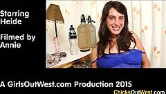 Aussie amateur explores solo masturbation behind the scenes