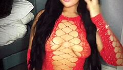 horny british slut plays with herself