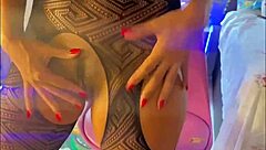 Petite teen gives blowjob to Santa for a present and cum in mouth