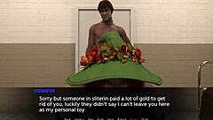 Let's play the green witch with redhead using toys