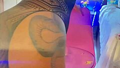 Petite teen gives blowjob to Santa for a present and cum in mouth