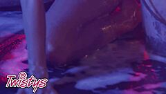 twistys stunning brunette kylie rocket shows off her sexy body before sticking her fingers deep inside her pussy