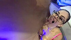 rangel carlos deepthroats for cum on sink