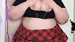 Hairy Bbw Spreading Wet Pussy Without Panties Under Miniskirt