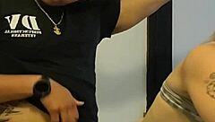 Petite teen 18+ Elsa takes big black cock cumshot in public bathroom outdoor