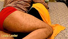 In the office, the sexy staff lady fucks her boss passionately in the bedroom, speaking Hindi