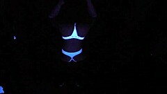 Scarlett johnson feels intense pleasure in blacklight sex pov