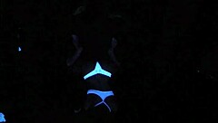 Scarlett johnson feels intense pleasure in blacklight sex pov