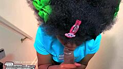 Sloppy Wet Staircase Blowjob From Hippie Baltimore Girl