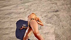 Xiaoyu in gold bikini faces intense challenges in tk8 ryona