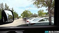 Courtney Cummz's Suggestive Outdoor Car Blowjob for Black Dick Cash