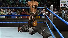 Marrisa Wrestles John Morrison In Fetish Match