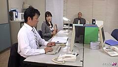 japanese office girl seduce to suck co-worker and let him cum in her mouth at uncensored jav porn